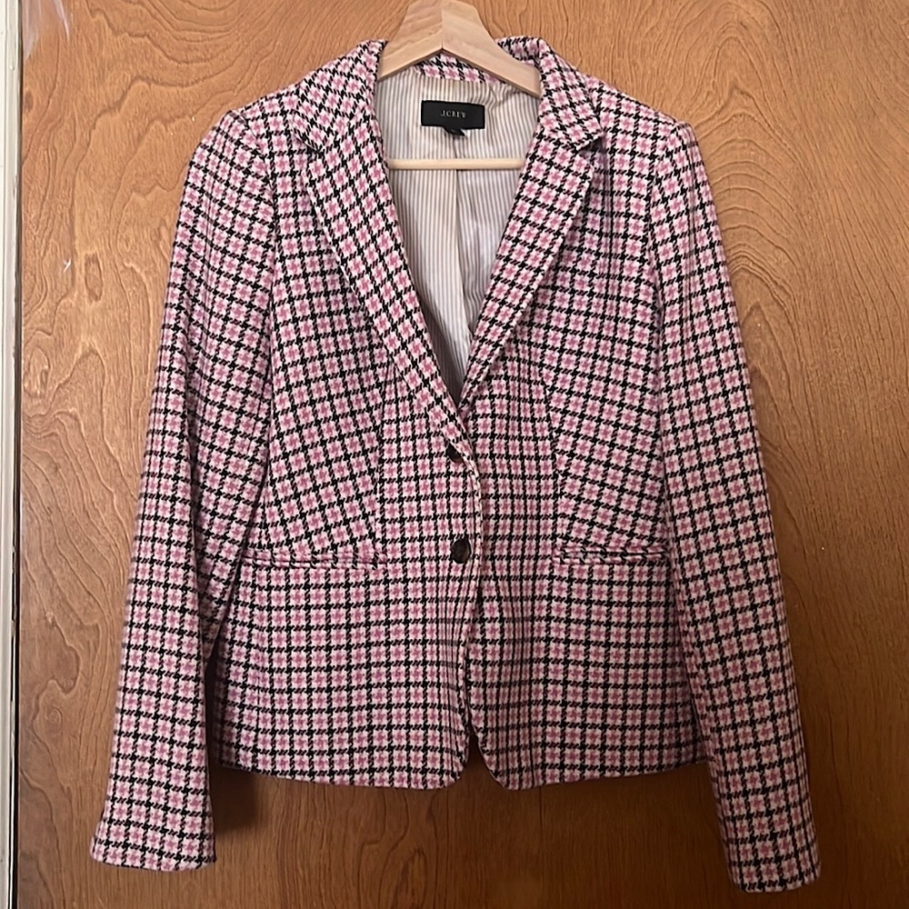 J. Crew Pink Wool Blazer
